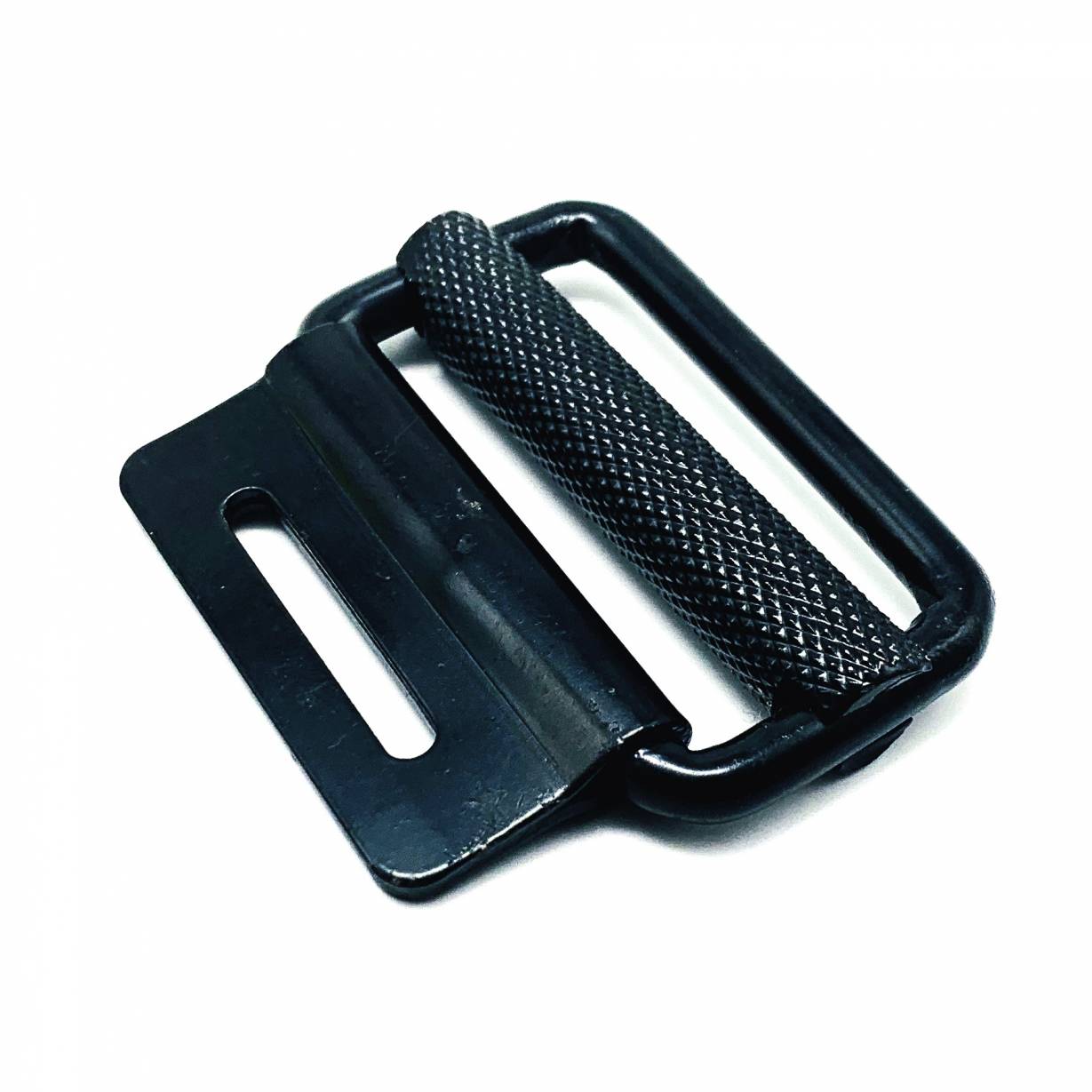 Black Color 2 Inch Slide Buckle With Lashing Steel Clip